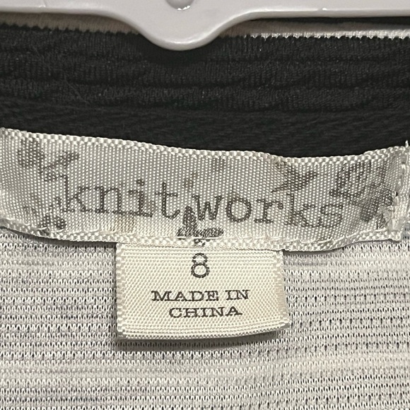 Knitworks Striped Moto Jacket- Girls Size 8 - Picture 4 of 4